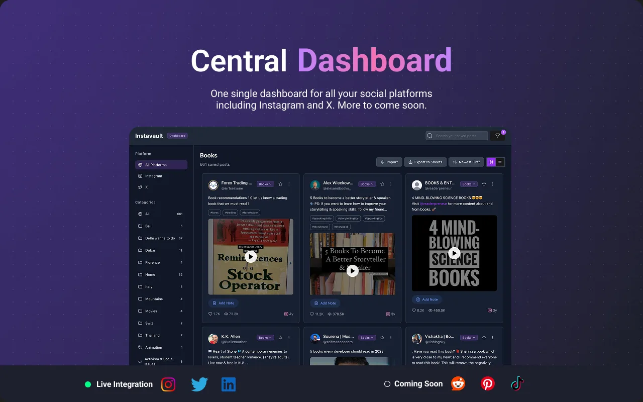 Instavault screenshot
